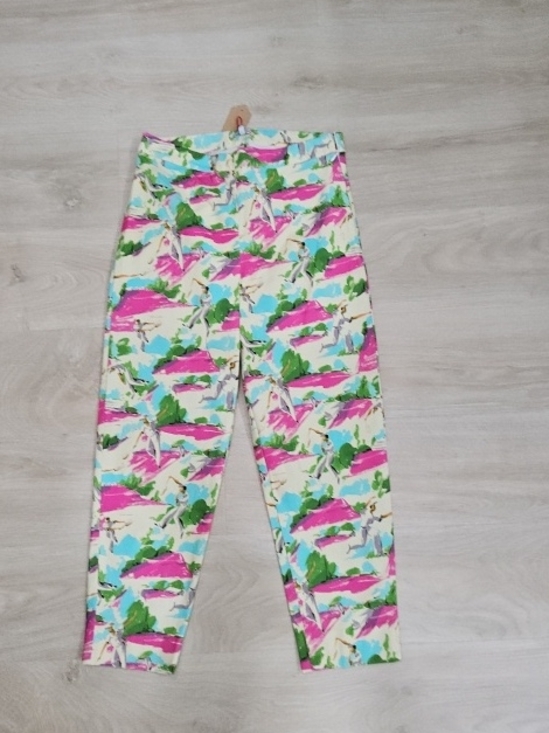 Frances Valentine Pants - Frances Valentine Pink & Green Printed Kids Leggings